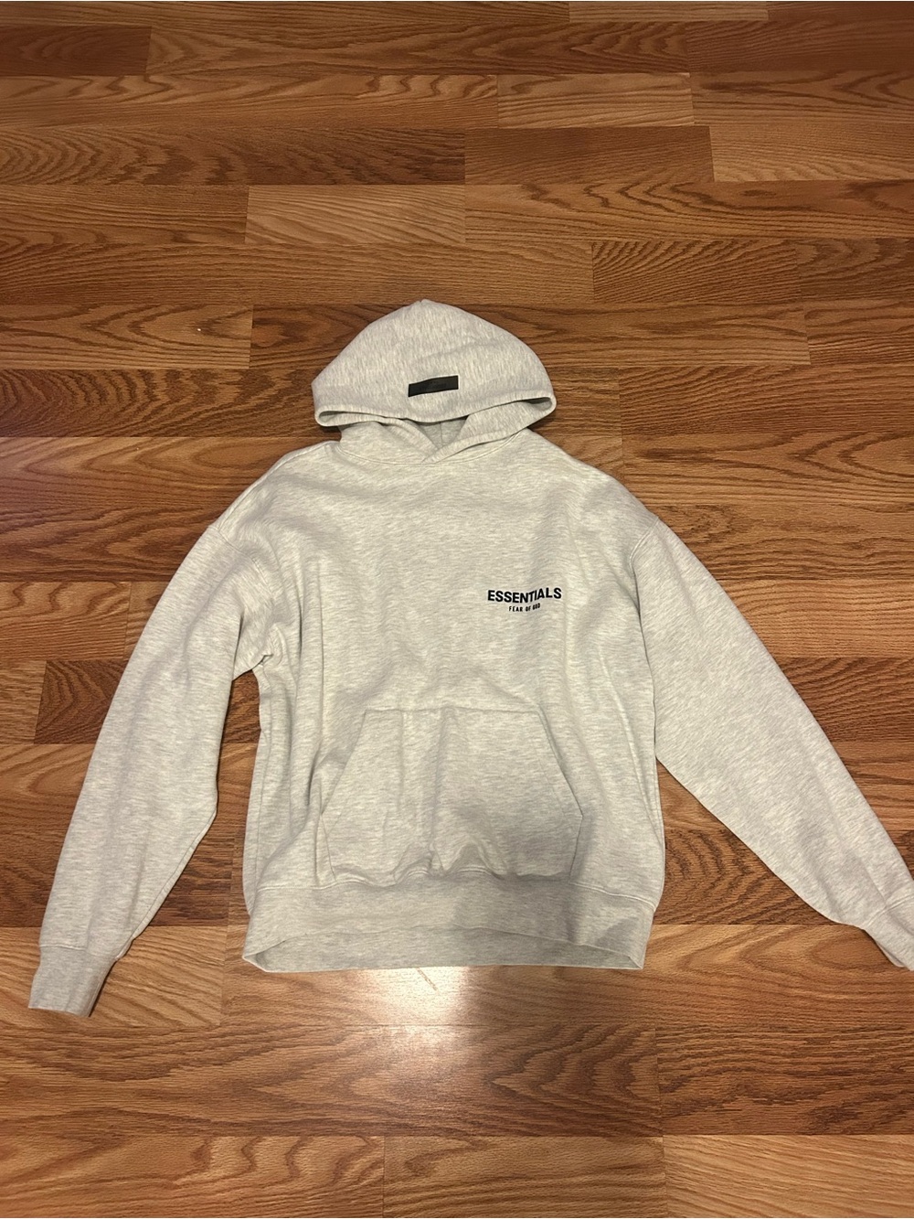 ESSENTIALS Light Heather Gray Pullover Hoodie